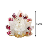 Maxbell Resin Miniature Animal Figurines Collection for Shelf Tabletop Decoration White