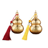 Maxbell Chinese Copper Gourd Crafts Household Office Ornament table Decor red