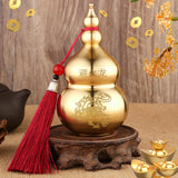 Maxbell Chinese Copper Gourd Crafts Household Office Ornament table Decor red