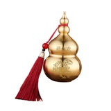 Maxbell Chinese Copper Gourd Crafts Household Office Ornament table Decor red