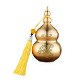 Maxbell Chinese Copper Gourd Crafts Household Office Ornament table Decor Yellow Tassel