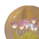 Maxbell Tulip Night Light DIY Battery Operated with Dome Bedroom Decoration 10 flowers