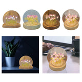 Maxbell Tulip Night Light DIY Battery Operated with Dome Bedroom Decoration 10 flowers
