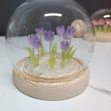 Maxbell Tulip Night Light DIY Battery Operated with Dome Bedroom Decoration 10 flowers