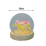 Maxbell Tulip Night Light DIY Battery Operated with Dome Bedroom Decoration 13 flowers