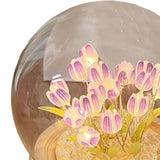 Maxbell Tulip Night Light DIY Battery Operated with Dome Bedroom Decoration 20 flowers