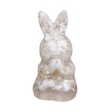 Maxbell Stone Bunny Sculpture Shop Desktop New Year Festive Rabbit Statues Figurines White