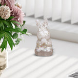 Maxbell Stone Bunny Sculpture Shop Desktop New Year Festive Rabbit Statues Figurines White
