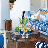 Maxbell Mediterranean Style Statue Decor Shelf Craft Decorative Sailboat Home Model