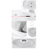 Maxbell Desktop Air Humidifier Antigravity 700ml for Nursery Hotel Rose Aureate Trim