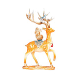 Maxbell Deer Statues Nordic Style Reindeer Figurines for Fireplace Bedroom Decor Orange