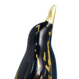 Maxbell Penguin Statue Resin Figurine Art Works Craft for Bookcase Home Decoration Black