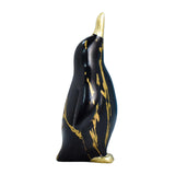 Maxbell Penguin Statue Resin Figurine Art Works Craft for Bookcase Home Decoration Black