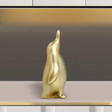 Maxbell Penguin Statue Resin Figurine Art Works Craft for Bookcase Home Decoration Aureate