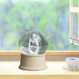 Maxbell Modern Thinker Statue Ball Clear Ornament Decor for Bookshelf Office Home Style B