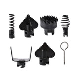 Maxbell 7 Pieces Drain Machine Cutter Heads Detachable Auger for Sewer Machine