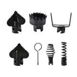 Maxbell 7 Pieces Drain Machine Cutter Heads Detachable Auger for Sewer Machine