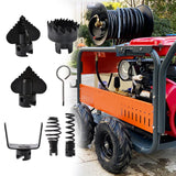 Maxbell 7 Pieces Drain Machine Cutter Heads Detachable Auger for Sewer Machine