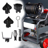 Maxbell 7 Pieces Drain Machine Cutter Heads Detachable Auger for Sewer Machine