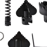 Maxbell 7 Pieces Drain Machine Cutter Heads Detachable Auger for Sewer Machine