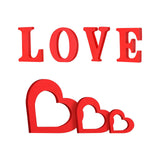 Maxbell Love Sign Decoration Freestanding Ornament for Xmas Party Table Decor LOVE