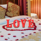 Maxbell Love Sign Decoration Freestanding Ornament for Xmas Party Table Decor LOVE