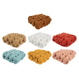 Maxbell Modern Knot Cushion Soft Mat Creative Throw Pillows for Cafe Bedroom Decor Dark Brown