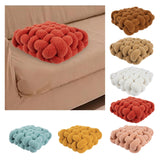 Maxbell Modern Knot Cushion Soft Mat Creative Throw Pillows for Cafe Bedroom Decor Dark Brown