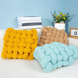 Maxbell Modern Knot Cushion Soft Mat Creative Throw Pillows for Cafe Bedroom Decor Dark Brown