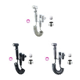 Maxbell Handheld Bidet Sprayer Spray Head Bracket for Toilet Spray Hotel Washing Car Argent