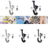 Maxbell Handheld Bidet Sprayer Spray Head Bracket for Toilet Spray Hotel Washing Car Argent