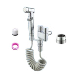 Maxbell Handheld Bidet Sprayer Spray Head Bracket for Toilet Spray Hotel Washing Car Argent