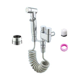 Maxbell Handheld Bidet Sprayer Spray Head Bracket for Toilet Spray Hotel Washing Car Argent