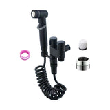 Maxbell Handheld Bidet Sprayer Spray Head Bracket for Toilet Spray Hotel Washing Car Black