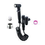 Maxbell Handheld Bidet Sprayer Spray Head Bracket for Toilet Spray Hotel Washing Car Black