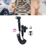 Maxbell Handheld Bidet Sprayer Spray Head Bracket for Toilet Spray Hotel Washing Car Black