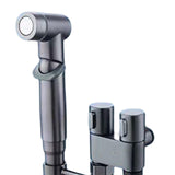 Maxbell Handheld Bidet Sprayer Spray Head Bracket for Toilet Spray Hotel Washing Car Gray