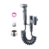 Maxbell Handheld Bidet Sprayer Spray Head Bracket for Toilet Spray Hotel Washing Car Gray