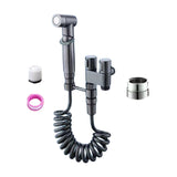 Maxbell Handheld Bidet Sprayer Spray Head Bracket for Toilet Spray Hotel Washing Car Gray