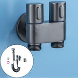 Maxbell Handheld Bidet Sprayer Spray Head Bracket for Toilet Spray Hotel Washing Car Gray