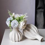 Maxbell Ceramic Flowers Vase Flower Container Flowerpot for Desktop Cabinet Decor L