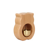 Maxbell Wood Shopkeepers Bell Cat Shape Door Opening Creative Gift for Shop Gate Deep Brown