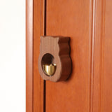 Maxbell Wood Shopkeepers Bell Cat Shape Door Opening Creative Gift for Shop Gate Deep Brown
