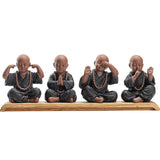 Maxbell Mini Little Monk Ornaments Buddhist Handicraft for Office Christmas Decor A