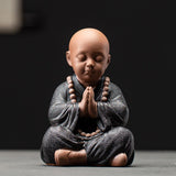 Maxbell Mini Little Monk Ornaments Buddhist Handicraft for Office Christmas Decor A