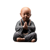 Maxbell Mini Little Monk Ornaments Buddhist Handicraft for Office Christmas Decor C