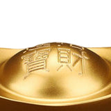 Maxbell Feng Shui Statue Desk Ancient Decorative Cabinet Chinese Yuan Bao Figurine 5cmx2.8cmx2.4cm