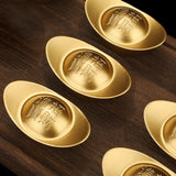 Maxbell Feng Shui Statue Desk Ancient Decorative Cabinet Chinese Yuan Bao Figurine 5cmx2.8cmx2.4cm