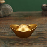 Maxbell Feng Shui Statue Desk Ancient Decorative Cabinet Chinese Yuan Bao Figurine 5cmx2.8cmx2.4cm