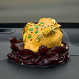 Maxbell Ancient Feng Shui Frog Toads Sculpture Ornament for Shop Cashier Registrati